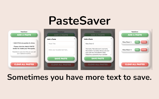PasteSaver screenshot 1
