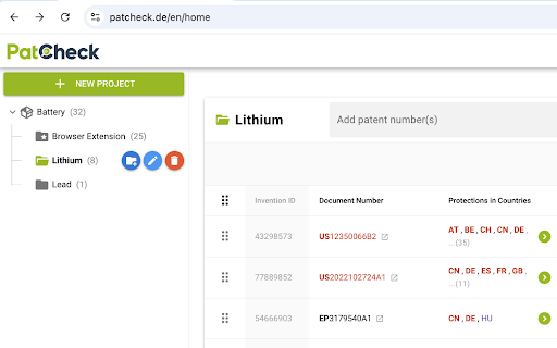 PatCheck - Patent Legal Status for Espacenet, Google Patents, USPTO & more screenshot 1