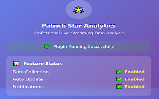 Patrick Star Live Analytics screenshot 1