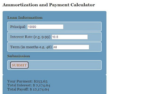 Payment Calculator screenshot 1