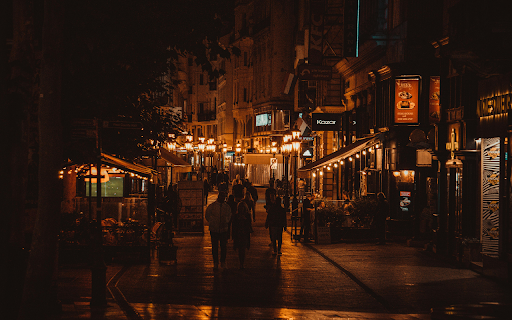 People Walking on Street during Night Time screenshot 1