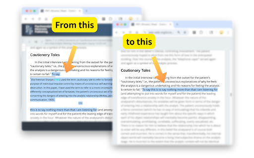 PEP-web Reading Mode screenshot 1