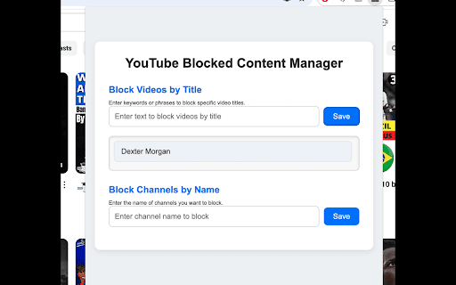 Personalized productivity booster, by blocking timewasting videos and sites screenshot 1