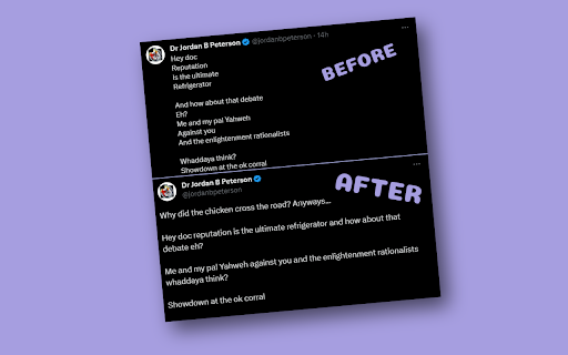 Peterson Twitter Decypherer screenshot 1