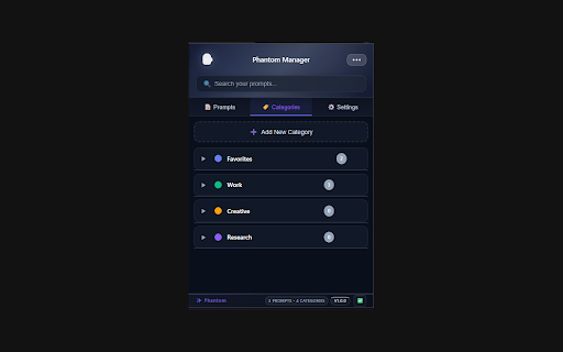 Phantom - AI Prompt Manager screenshot 1