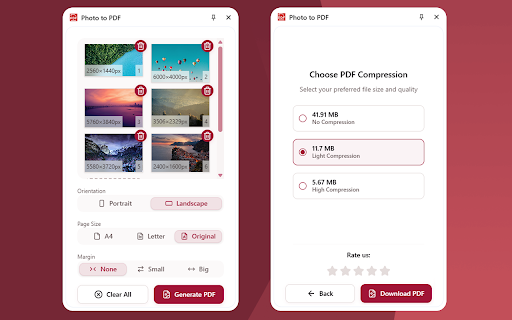 Photo to PDF screenshot 1