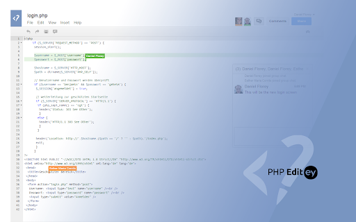 PHP Editey screenshot 1