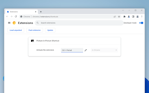 Picture-in-Picture Shortcut screenshot 1