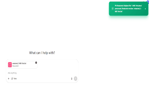 PII Redactor screenshot 1