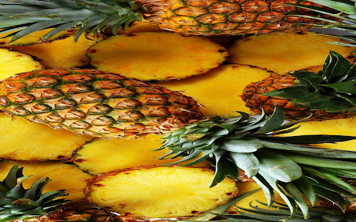 Pineapple slices wallpaper screenshot 1