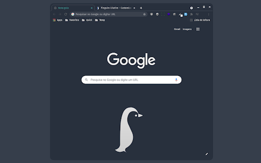 Pinguim Criativo: Theme for Chrome screenshot 1