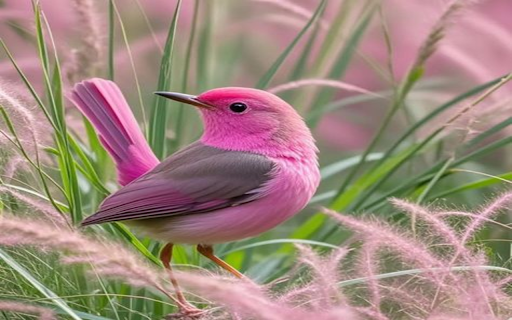 pink bird wallpaper screenshot 1