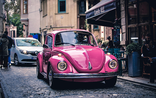 Pink Car Parked on the Street screenshot 1