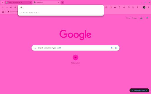Pink Wink (Theme by I am Programmer) screenshot 1