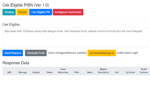 PISN Cek Eligible screenshot 1