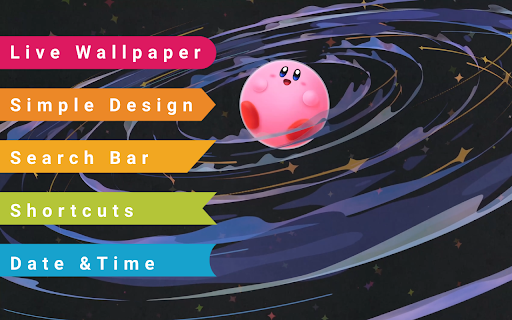Planet Kirby Live Wallpaper screenshot 1