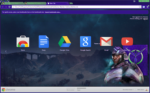 Planetside 2 - Vanu Sovereignty theme screenshot 1