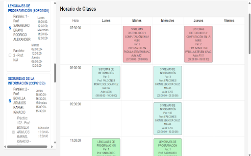 Planificador screenshot 1