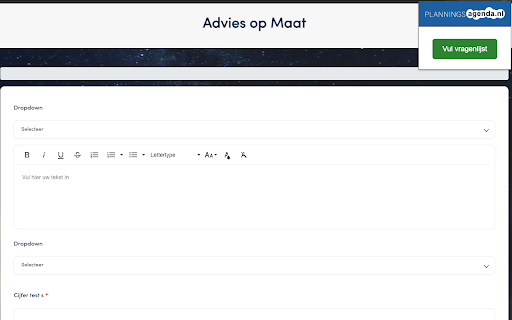 Planningsagenda Tools screenshot 1