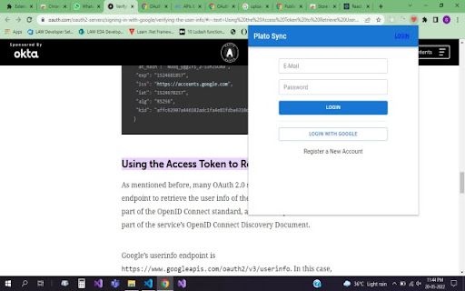 Plato Synchroniser screenshot 1