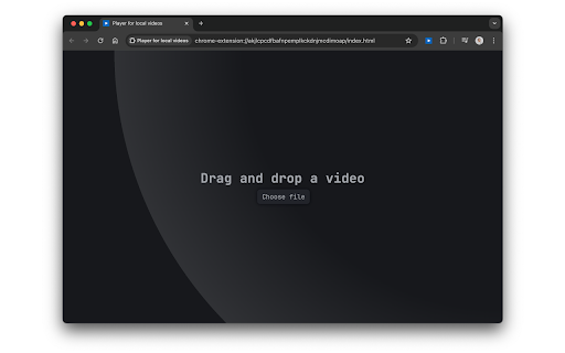 Player for local videos screenshot 1