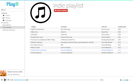 PlayIt Music screenshot 1