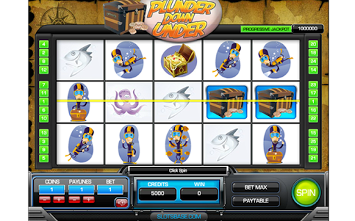 Plunder Down Under Pokie screenshot 1