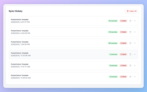 Pocket to Notion & Obsidian screenshot 1
