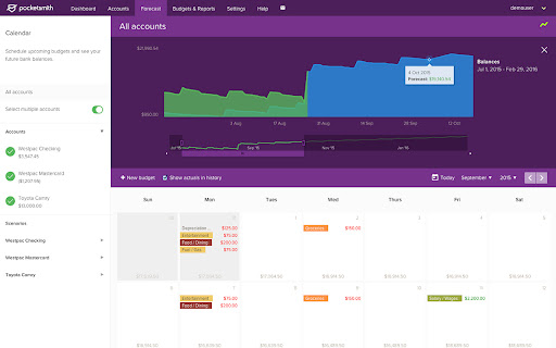 PocketSmith - Personal Cashflow Forecasting screenshot 1