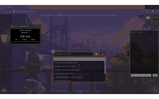 Pokemon Retro Themes - Bring old-school Pokemon vibes to your browser screenshot 1