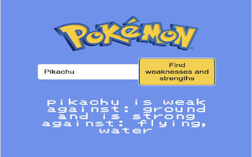 Pokemon Type Weakness & Strength Finder screenshot 1