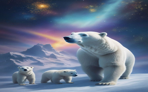 Polar bear wallpaper screenshot 1