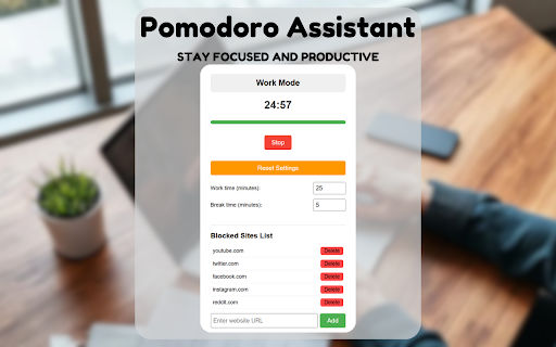 Pomodoro Assistant screenshot 1