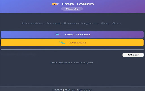 Pop Token Extractor screenshot 1