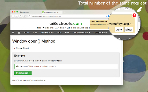 Popup Blocker (strict) screenshot 1