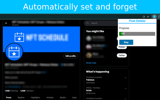 Post Deleter - Tweet Deleter screenshot 1