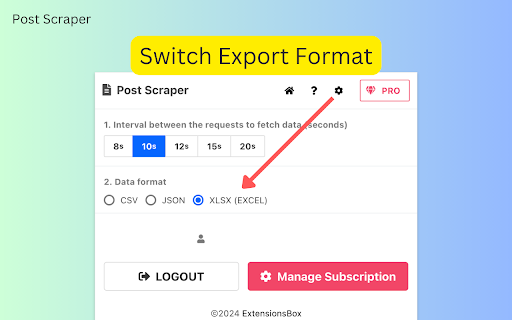Post Scraper screenshot 1