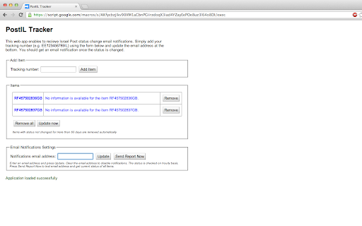 PostIL Tracker screenshot 1