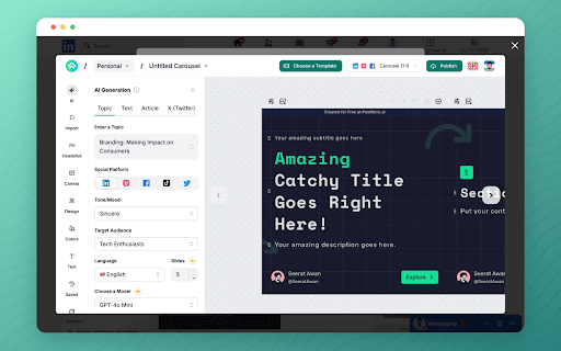PostNitro Composer screenshot 1