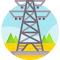 Power Lines at Sunset logo