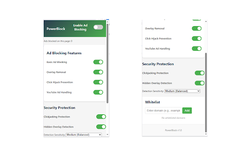 PowerBlock - Advanced Ad Blocker screenshot 1