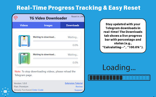 Premium Telegram Video Downloader - Download videos screenshot 1
