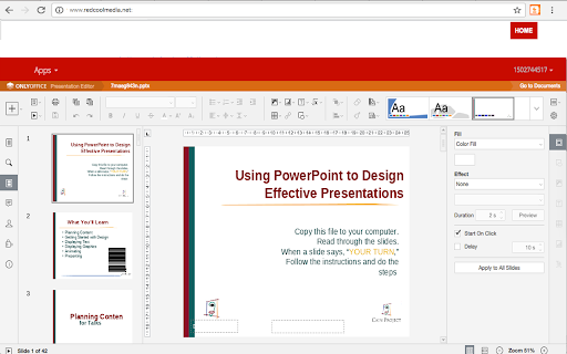 Presentation editor PPTWork for PPT slides screenshot 1