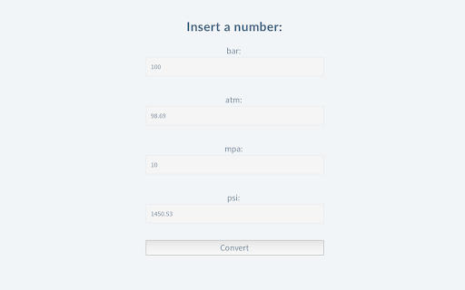 Pressures screenshot 1