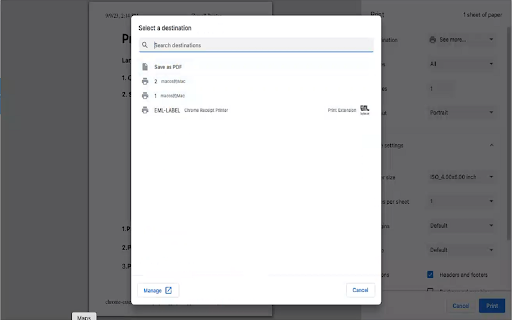 Print EMLabel screenshot 1