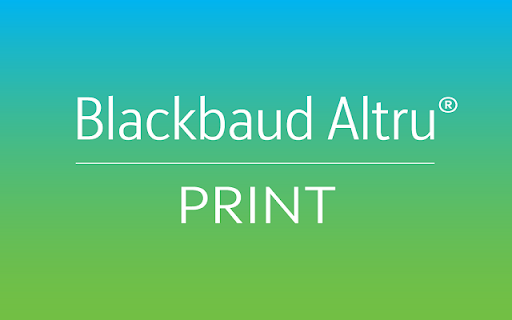 Print for Blackbaud Altru screenshot 1