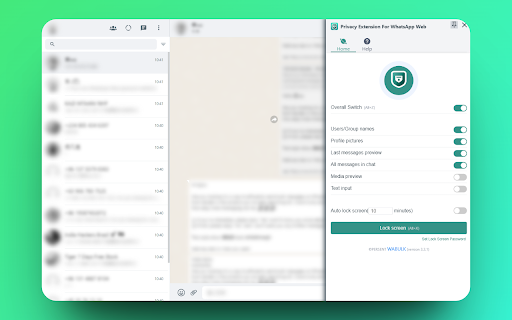 Privacy Extension For WhatsApp Web - wabulk.net screenshot 1