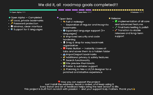 Private Bookmark Locker screenshot 1