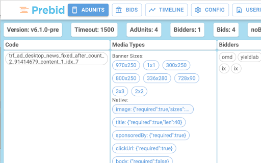 Professor Prebid screenshot 1