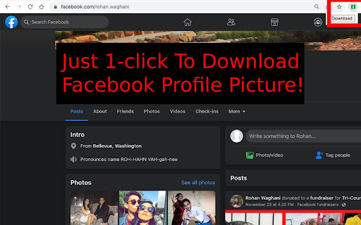 Profile Picture Downloader for Facebook™ screenshot 1